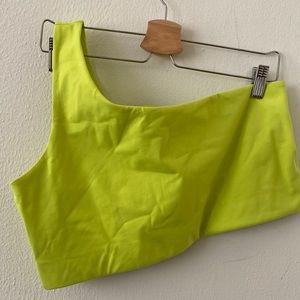 Girlfriend Collective one shoulder Bianca bra